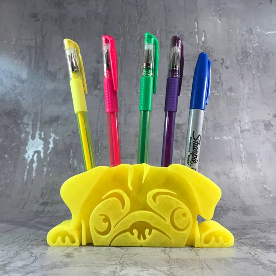 Pug Pen/pencil Pot 3D Printed Desk Tidy Dog Lover - Etsy