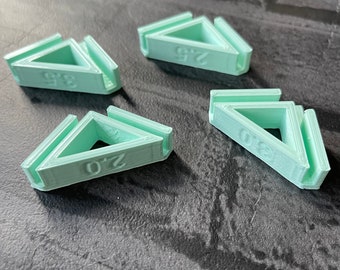 Carrés pour la fabrication de boîtes - Carrés de support - Fabrication de boîtes - Mitreing - Découpe de carton - Imprimé en 3D - Amateur de livres - Reliure de reliure