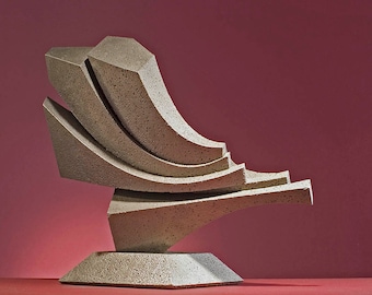 ESPRIT DE CORPS - Abstract sculpture. Cast metal maquette. Possible monumental statue. Modern contemporary architectural geometric. Arfsten
