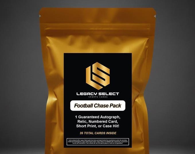 Football Chase Pack (35 Cards) - Guaranteed Autograph, Relic, or Numbered Card
