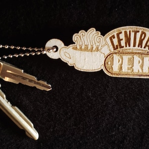 Central Perk Friends Laser Engraved Keychain