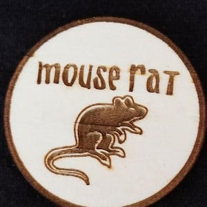 Parks and Recreation Mouse Rat Laser Engraved Fridge Magnet Andy Dwyer