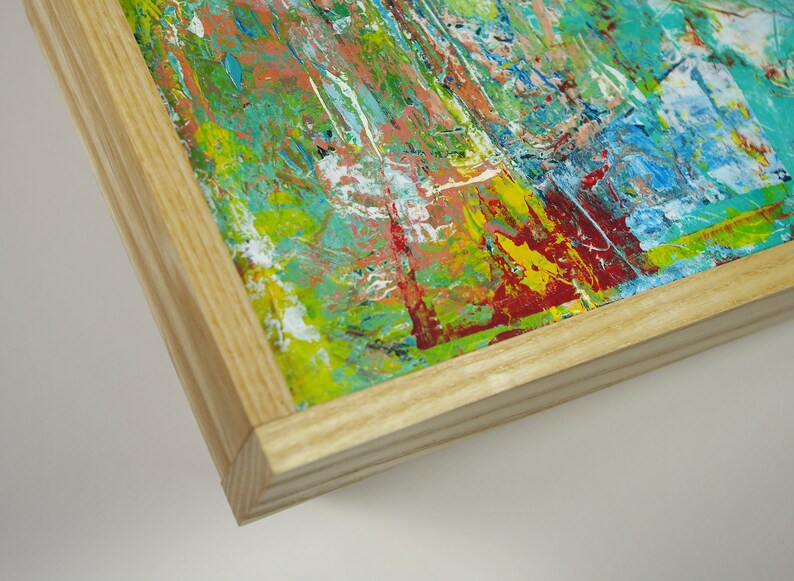 Original Abstract Acrylic Painting on Masonite 113/4 X Etsy