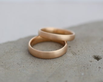 Wedding rings 585 red gold