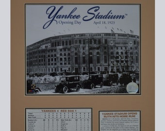 Yankee Stadium 1st Game 12 x 16 Tribute