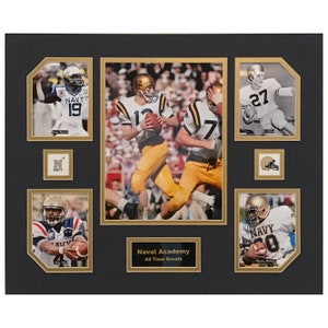 United States Naval Academy Midshipmen NCAA Football All-Time Greats 16 x 20 inch Collage