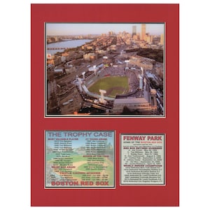 Boston Red Sox Fenway Park Trophy Case Tribute