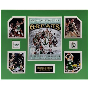 Boston Celtics NBA Basketball All-Time Greats 16 x 20 inch Collage