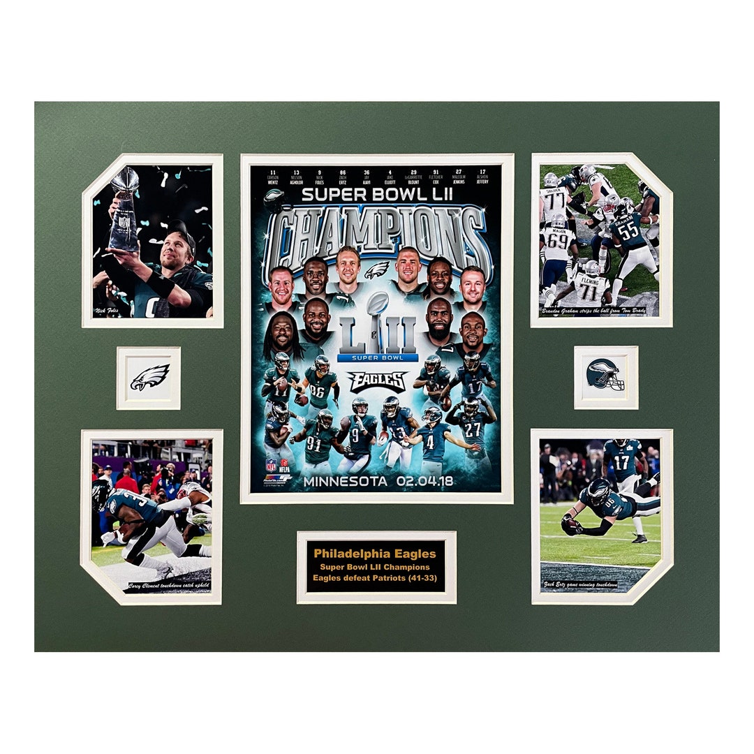 Philadelphia Eagles 2017-18 NFL Football Super Bowl LII Champions 16 X ...