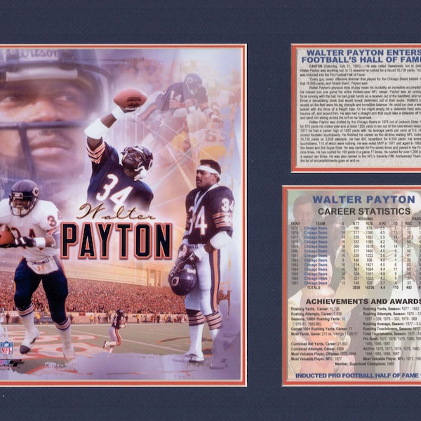 Walter Payton Etsy