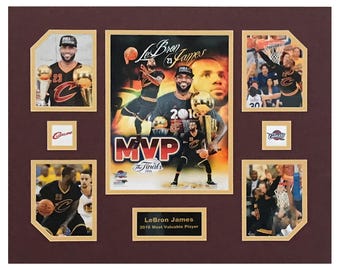 Collage de LeBron James, Cleveland Cavaliers, MVP de las Finales de Baloncesto de la NBA 2016, 16 x 20 pulgadas