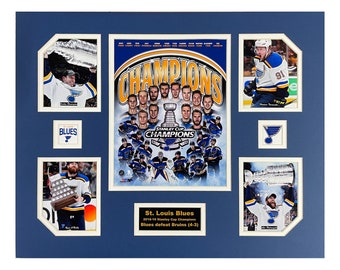 St. Louis Blues 2019 NHL Hockey Stanley Cup Champions 16 x 20 inch collage