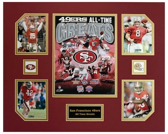 San Francisco 49ers NFL Football All-Time Greats 16 x 20 inch Collage