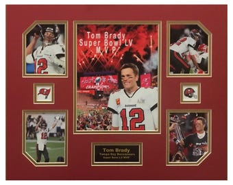 Tom Brady Super Bowl MVP Tampa Bay Buccaneers NFL Football 16 x 20 inch Collage