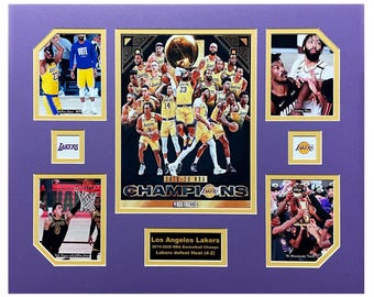 Collage des champions de basket-ball de la NBA Los Angeles Lakers 2020, 40 x 50 cm