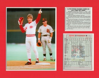 Pete Rose CINCINNATI REDS Photo Picture BASEBALL Photograph Print 8x10, 8.5x11 or 11x14 (PRC3