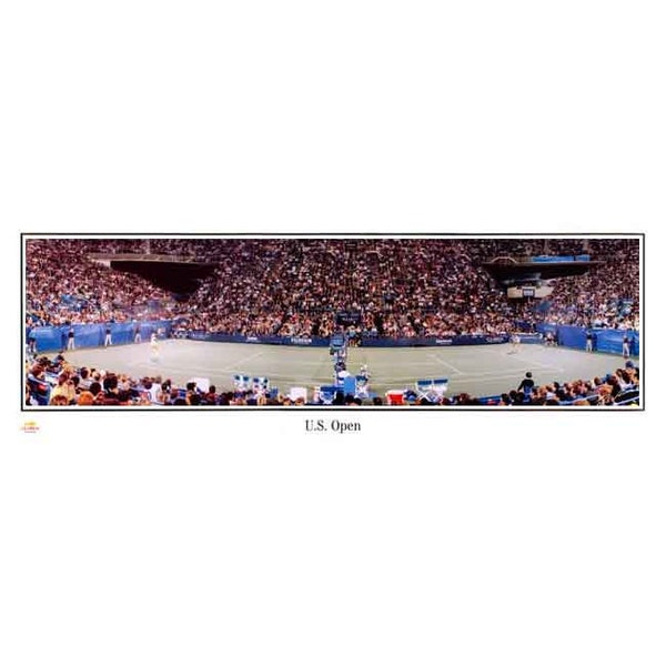 U. S. OPEN 1992 Jimmy Connors  "U S Open" USTA National Tennis Center Small Panoramic Photograph