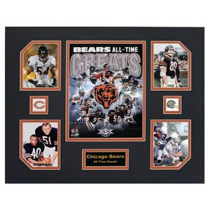 Chicago Bears NFL Football All-Time Greats 16 x 20 inch Collage