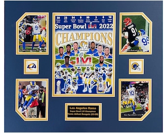 Photo 8x10 Aaron Donald Los Angeles Rams - Réimpression Signée - NFL Football