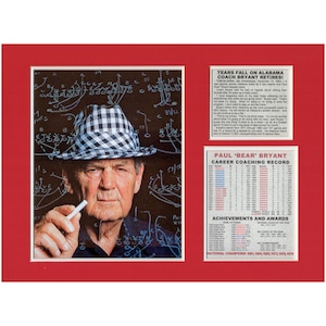 Bear Bryant Alabama Crimson Tide Football Coach Retires