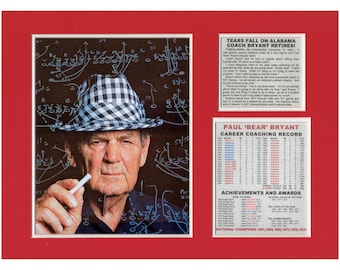 Bear Bryant Alabama Crimson Tide Football Coach Retires