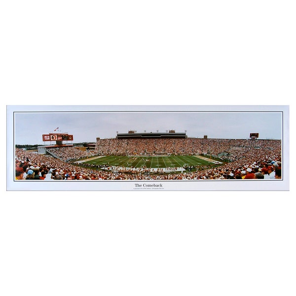 U TENNESSEE VOLUNTEERS "34 Yard Line" Neyland Stadium Panoramic Photograph