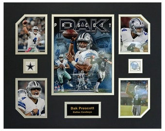 Dak Prescott Dallas Cowboys NFL Football 16 x 20 pouces Collage
