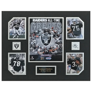 Oakland Raiders NFL Football All-Time Greats 16 x 20 inch Collage
