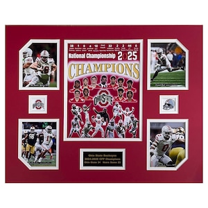 Ohio State U Buckeyes 2024-25 NCAA CFP Champions 16 x 20 inch Collage