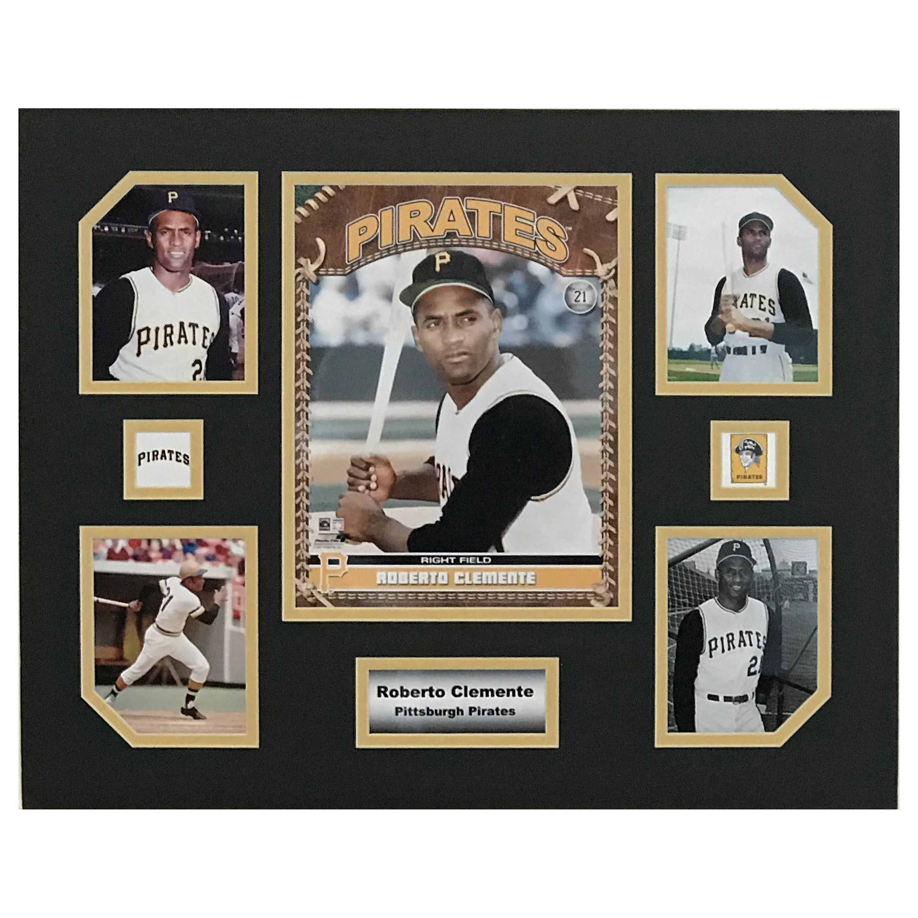 Roberto Clemente Pittsburgh Pirates MLB Baseball 16 X 20 Inch 