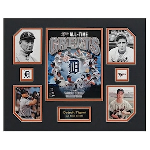 Detroit Tigers MLB All-Time Greats 16 x 20 inch Collage