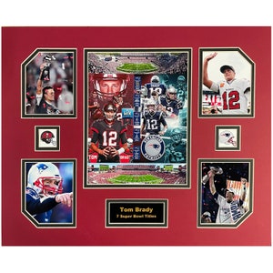Tom Brady Retires Tampa Bay Buccaneers NFL Football 16 x 20 inch Collage