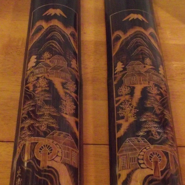 Etchings On Bamboo Wall Hanger