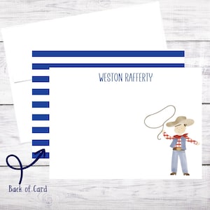 20 tarjetas de notas planas personalizadas - Texas - País - Vaquero - Oeste - Navidad - Cumpleaños - Pascua - Salvaje Oeste - Envío Gratis