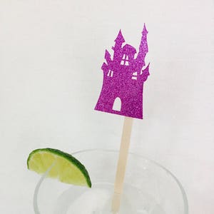 Halloween Haunted House Stir Sticks: Purple Drink Swizzle Sticks - Set of 15