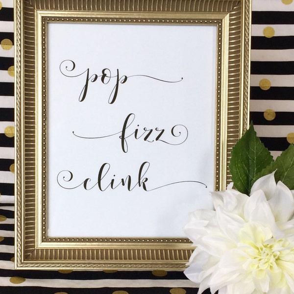 Pop Fizz Clink Print - Etsy