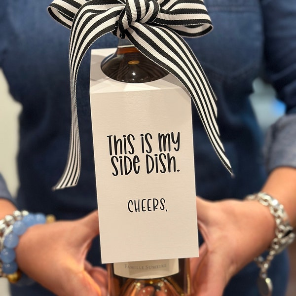 Wine & Spirit Tag - Funny - Gift - Hostess Gift - Last Minute Gift - Cheers - Free Shipping
