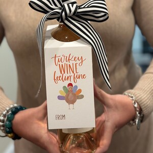 Wine & Spirit Tag - Thanksgiving - Funny - Gift - Hostess Gift - Last Minute Gift - Cheers - Free Shipping