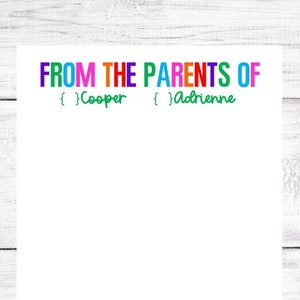 Bloc-notes personnalisé - Notes de maman - Notes de papa - Notes des parents - Note de baby-sitting - Note de l'enseignant - 5,5 x 8,5 - Livraison gratuite