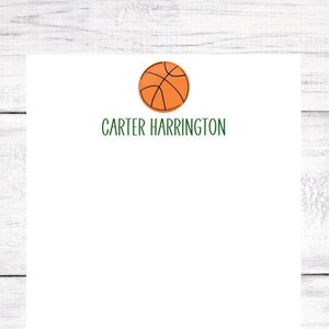 Personalized Notepad - Basketball - Coach - Birthday - Christmas - Gift - Party Favor - Sports - Free Shipping