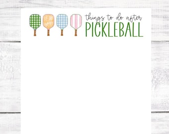 Pickleball Notepad - List - 5.5x8.5 - Gift - Birthday - Christmas - Pickleball Team - Free Shipping