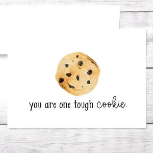 Get Well Soon Card - Tough Cookie - Free Shipping