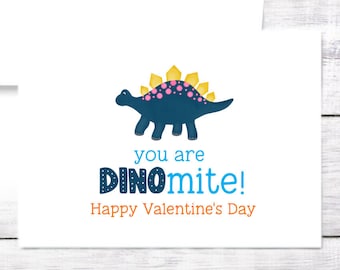 Valentine's Day - Dinosaur - Funny - Friend - Grandchild - Child - Teacher - Pun - Free Shipping