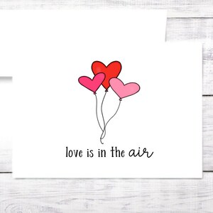 Heart Balloons Anniversary Card: Pun Love Note
