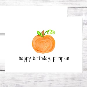 Carte d'anniversaire drôle - joyeux anniversaire citrouille - automne - Thanksgiving - livraison gratuite