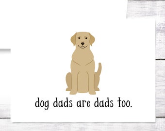 Father's Day Card - Dog Dad - Personalized - Dog Breed - Free Shipping