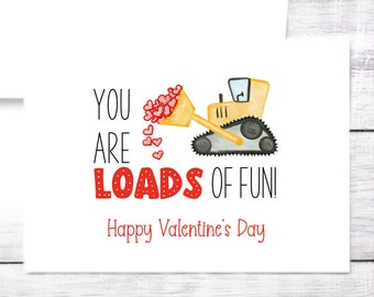 Valentine's Day - LOADS of Fun - Construction -  Friend - Grandchild - Child - Teacher - Boyfriend - Husband - Pun - Free Shipping