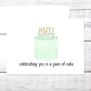 Carte d’anniversaire - Gâteau - Drôle - Jeu de mots - Personnalisé - Envoie gratuit