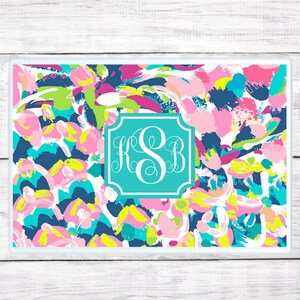 Personalized Placemat - Monogram - Kid Gift - Abstract - Easter - Birthday - Girl - Custom Placemat - Christmas Gift - Free Shipping