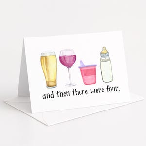 Funny Second Baby Card: Toddler, New Baby, Cheers to the Family
